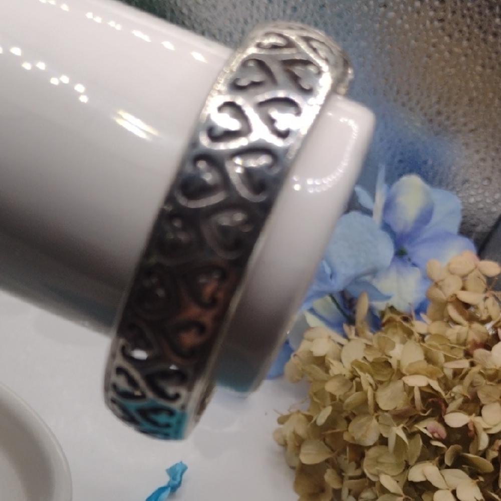 Brighton Silver Geometric Pattern Bracelet